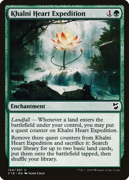 Khalni Heart Expedition, Magic card C18 154 — Commander 2018 set