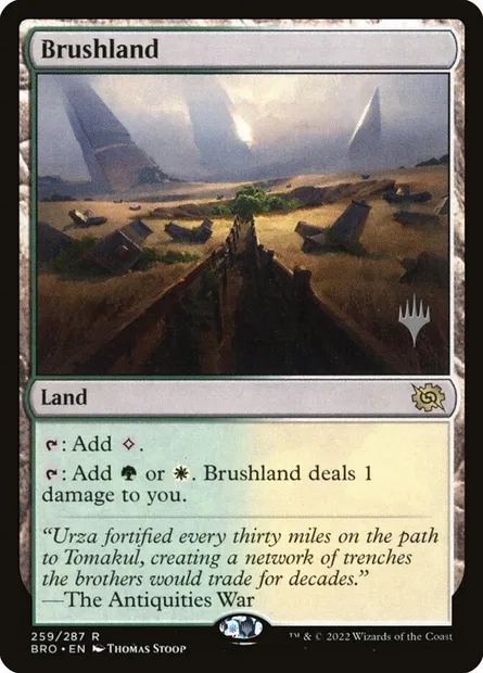 Broussaille, carte Magic PBRO 259p — extension The Brothers' War Promos