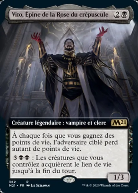 Vito, Épine de la Rose du crépuscule, carte Magic M21 362 — extension Core Set 2021