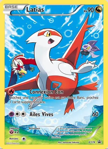 Latias, carte Pokémon XY 78 — extension Promo XY