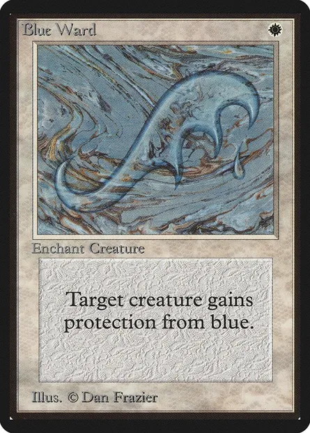 Blue Ward, Magic card LEB 8 — Limited Edition Beta set
