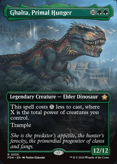 Ghalta, Primal Hunger, Magic card FDN 335 — Foundations set