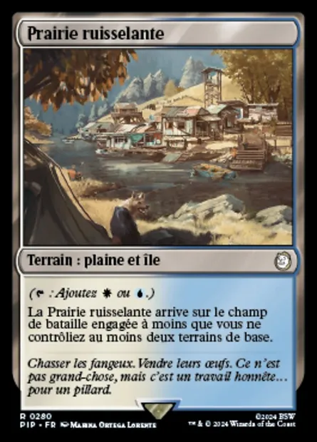 Prairie ruisselante, carte Magic PIP 280 — extension Fallout