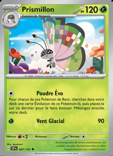 Prismillon, carte Pokémon SSP 007 — extension Étincelles Déferlantes