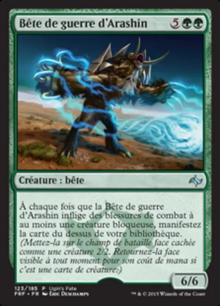 Bête de guerre d'Arashin, carte Magic UGIN 123 — extension Ugin's Fate