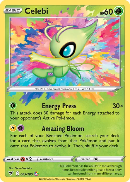 Celebi, Pokémon card VIV 9 — Vivid Voltage set