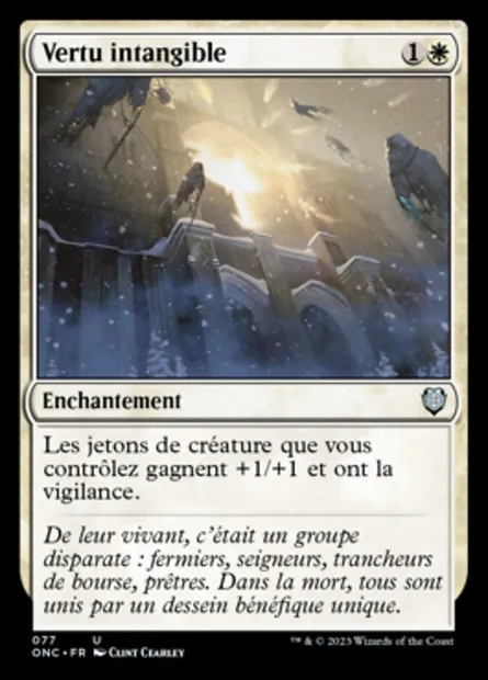 Vertu intangible, carte Magic ONC 77 — extension Phyrexia: All Will Be One Commander