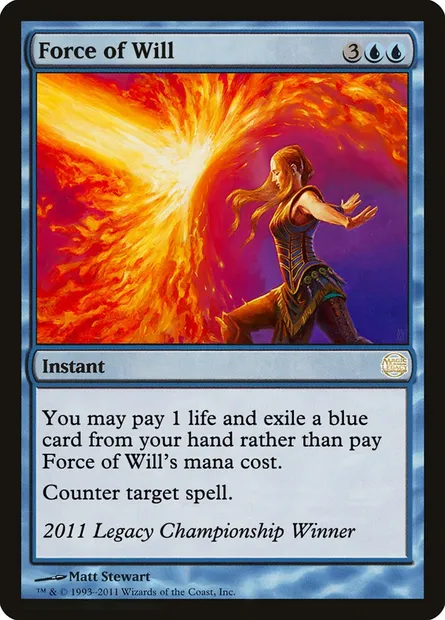 Force de volonté, carte Magic OLGC 2011 — extension Legacy Championship
