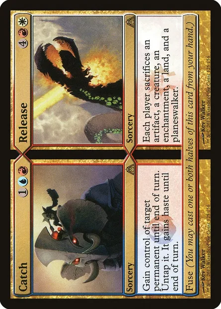Catch // Release, carte Magic DGM 125 — extension Le labyrinthe du dragon