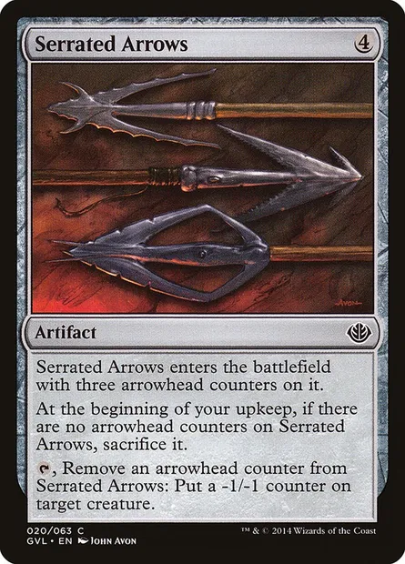 Serrated Arrows, Magic card GVL 20 — Duel Decks Anthology: Garruk vs. Liliana set