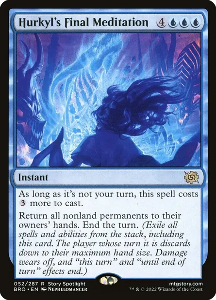 Hurkyl's Final Meditation, Magic card BRO 52 — The Brothers' War set