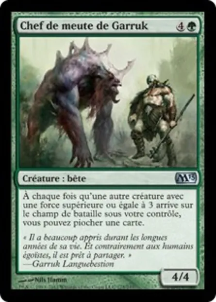Chef de meute de Garruk, carte Magic M13 175 — extension Magic 2013
