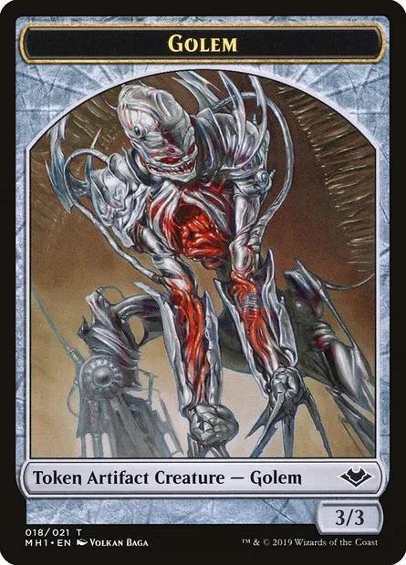 Golem, Magic card TMH1 18 — Modern Horizons Tokens set