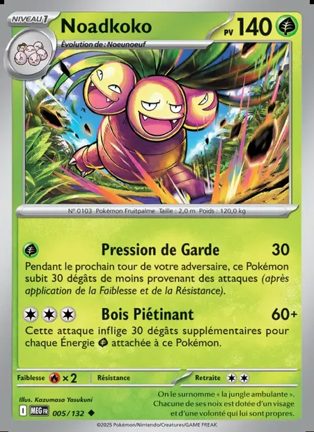 Noadkoko, carte Pokémon MEG 005 — extension Méga-Évolution