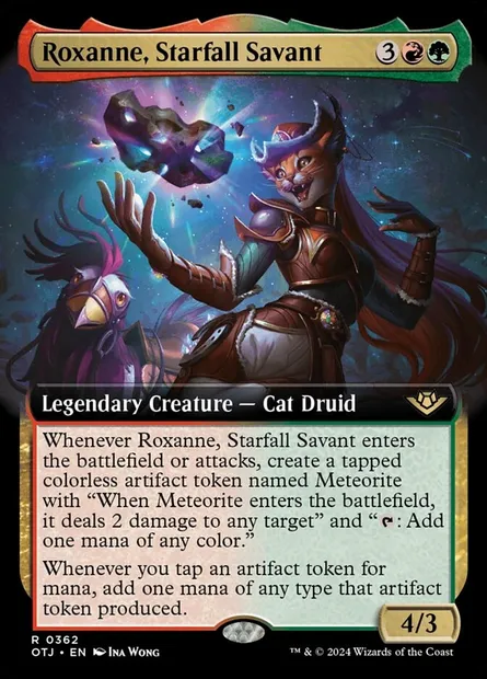 Roxanne, Starfall Savant, Magic card OTJ 362 — Outlaws of Thunder Junction set