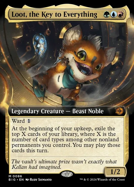 Loot, the Key to Everything, Magic card BIG 86 — The Big Score set