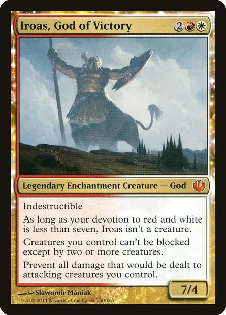 Iroas, God of Victory, Magic card JOU 150 — Journey into Nyx set