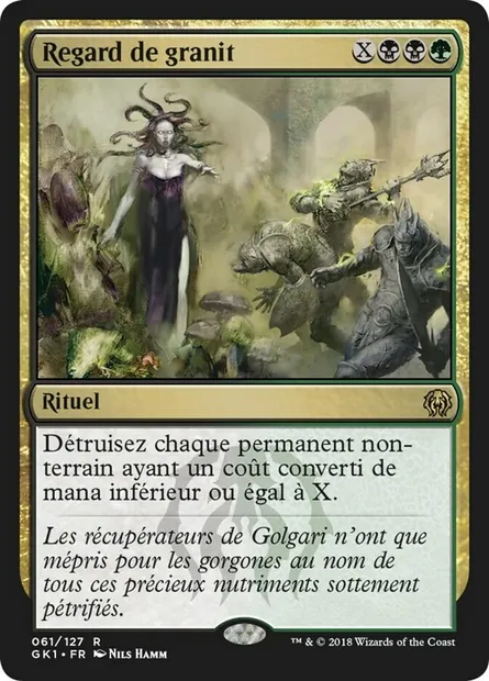 Regard de granit, carte Magic GK1 61 — extension GRN Guild Kit