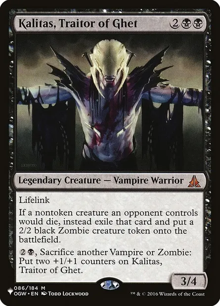 Kalitas, traître des Ghet, carte Magic PLST OGW-86 — extension The List