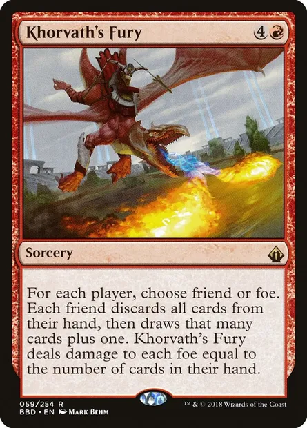 Khorvath's Fury, carte Magic BBD 59 — extension Battlebond
