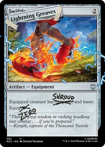 Jambières d'éclair, carte Magic SLD IFIYW-4 — extension Secret Lair Drop