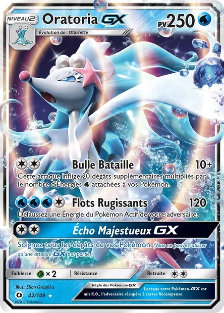 Oratoria GX, carte Pokémon SUM 42 — extension Soleil et Lune