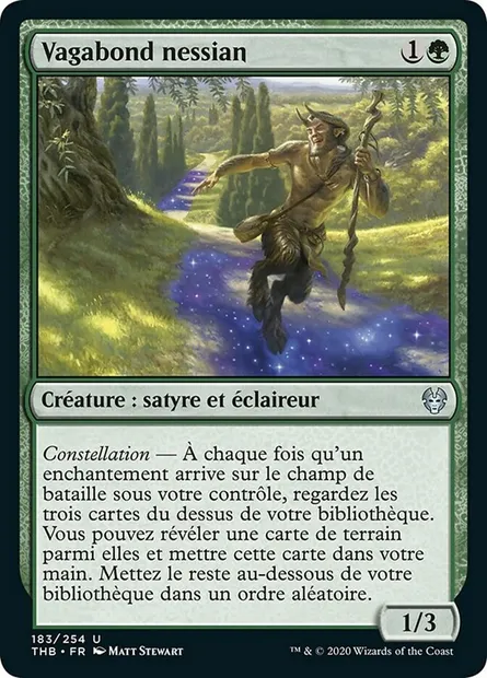 Vagabond nessian, carte Magic THB 183 — extension Theros Beyond Death