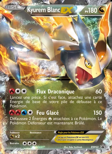 Kyurem Blanc ex, carte Pokémon BW 63 — extension Promo BW