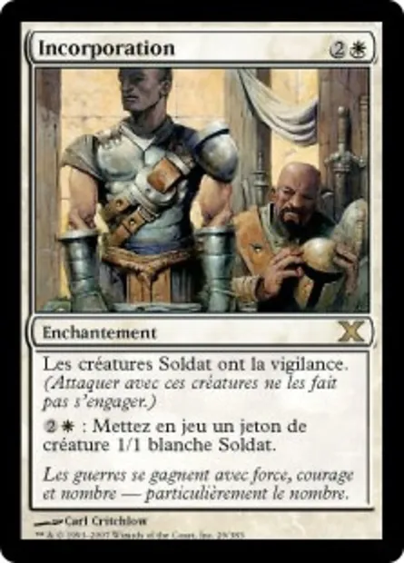 Incorporation, carte Magic 10E 29 — extension Dixième édition