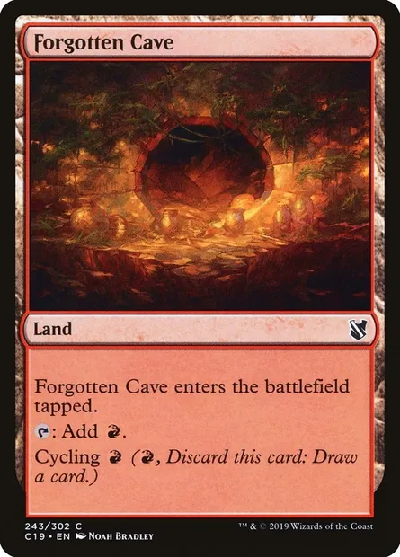 Forgotten Cave, Magic card C19 243 — Commander 2019 set