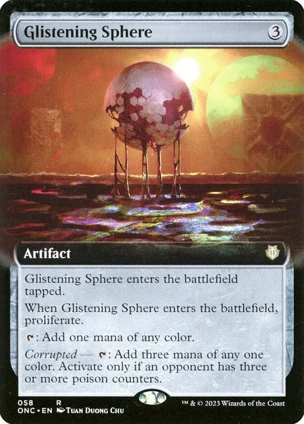 Glistening Sphere, Magic card ONC 58 — Phyrexia: All Will Be One Commander set