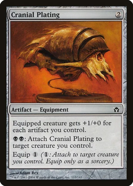 Blindage crânien, carte Magic 5DN 113 — extension La Cinquième Aube