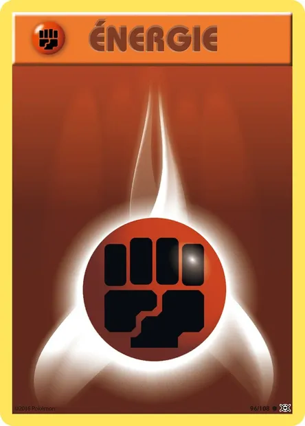 Énergie Combat, carte Pokémon EVO 96 — extension Évolutions