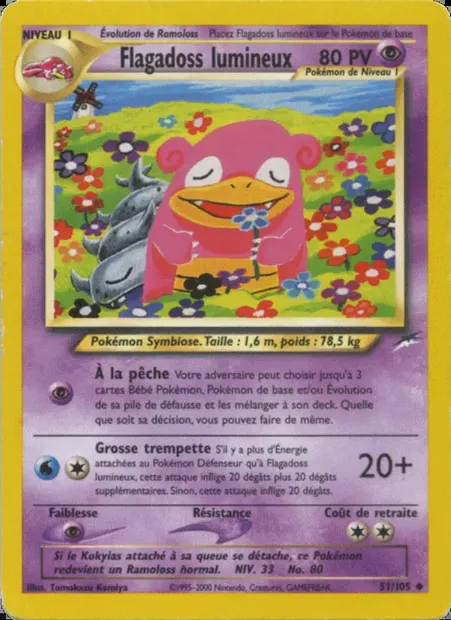 Flagadoss lumineux, carte Pokémon NDE 51 — extension Neo Destiny