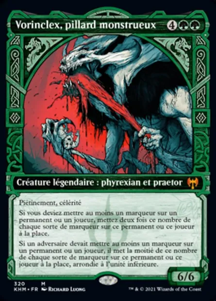 Vorinclex, pillard monstrueux, carte Magic KHM 320 — extension Kaldheim
