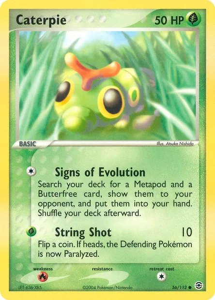 Caterpie, Pokémon card RG 56 — FireRed & LeafGreen set