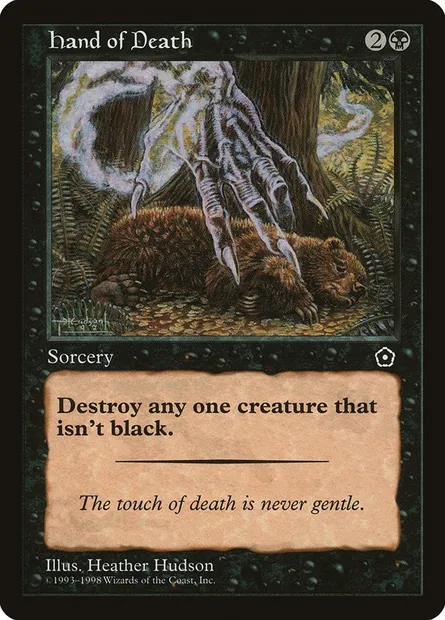 Hand of Death, Magic card P02 74 — Portal Second Age set