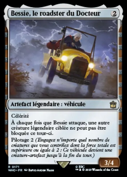 Bessie, le roadster du Docteur, carte Magic WHO 171 — extension Doctor Who