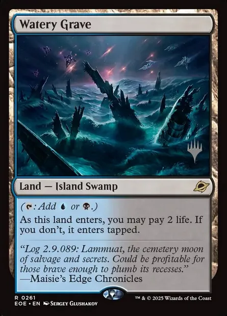 Watery Grave, Magic card PEOE 261p — Edge of Eternities Promos set