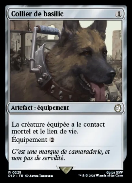 Collier de basilic, carte Magic PIP 225 — extension Fallout