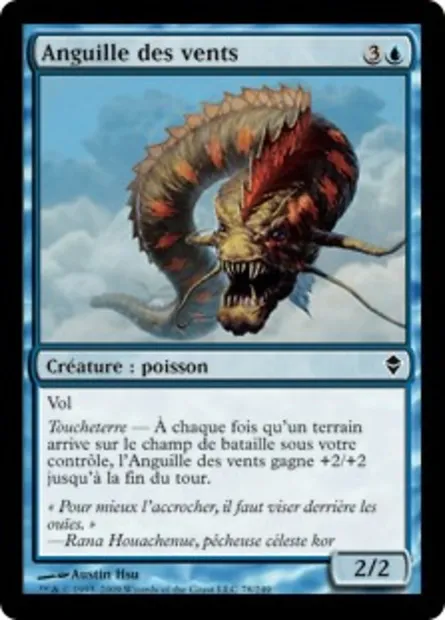 Anguille des vents, carte Magic ZEN 78 — extension Zendikar