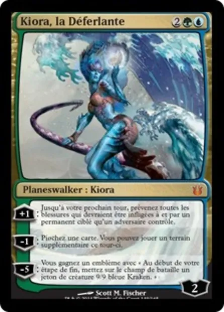 Kiora, la Déferlante, carte Magic BNG 149 — extension Créations divines