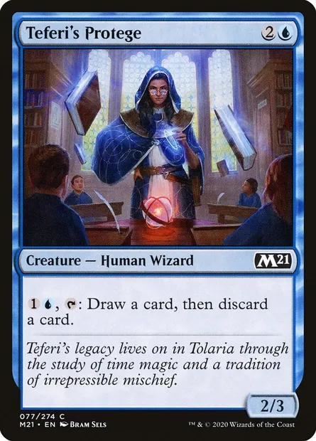 Teferi's Protege, Magic card M21 77 — Core Set 2021 set