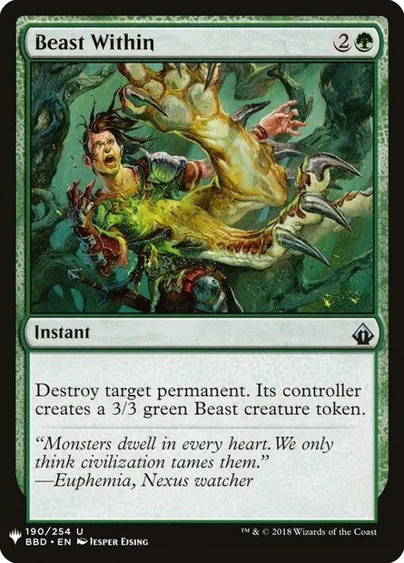 Beast Within, Magic card PLST BBD-190 — The List set