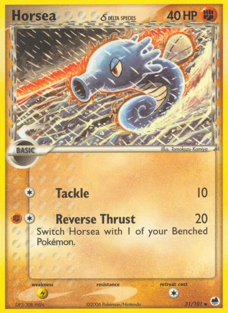 Horsea δ, Pokémon card DF 31 — Dragon Frontiers set