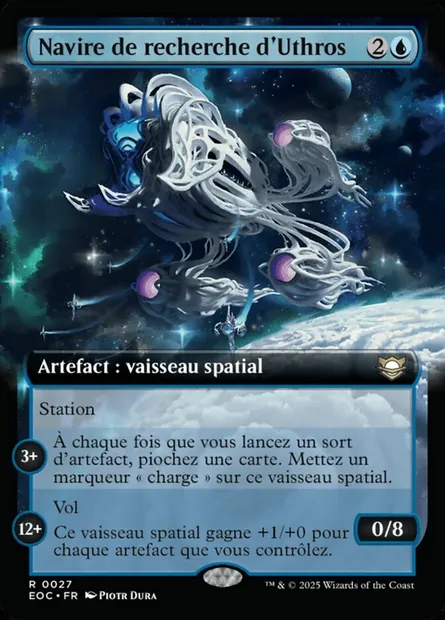 Navire de recherche d'Uthros, carte Magic EOC 27 — extension Edge of Eternities Commander