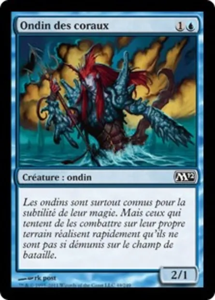 Ondin des coraux, carte Magic M12 49 — extension Magic 2012