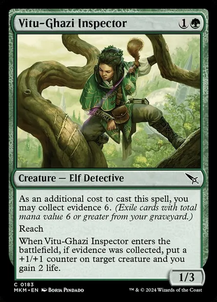 Vitu-Ghazi Inspector, Magic card MKM 183 — Murders at Karlov Manor set