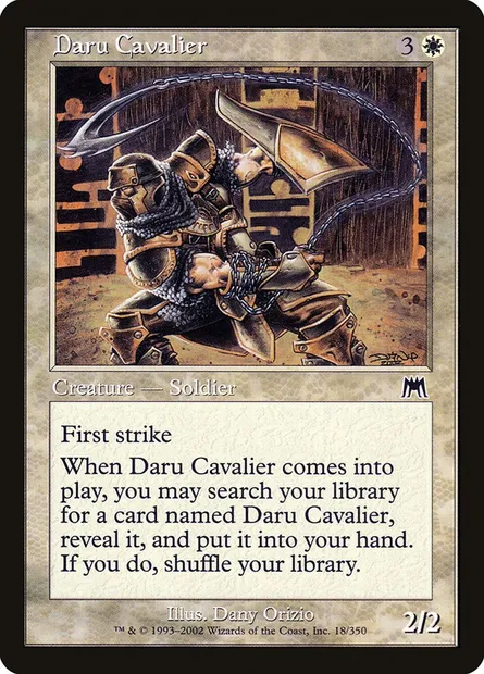 Daru Cavalier, Magic card ONS 18 — Onslaught set