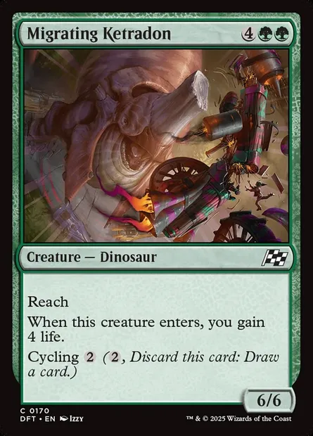 Migrating Ketradon, Magic card DFT 170 — Aetherdrift set
